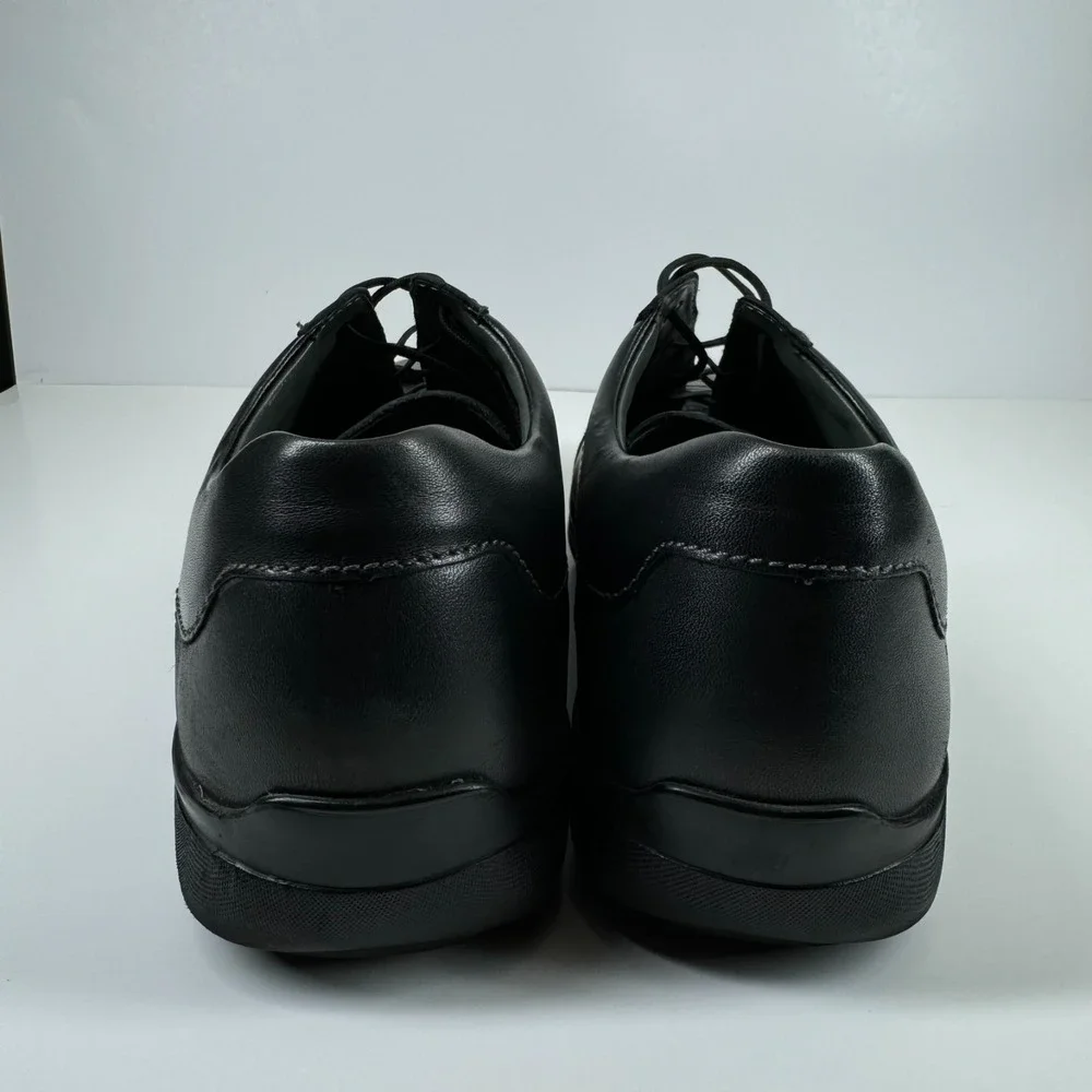 Mephisto Leonzio Men's US 11.5 Black Leather Comfort Lace-Up Oxford Walking Shoe